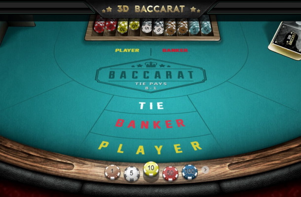 Play Demo Version of Iron Dog's 3D Baccarat