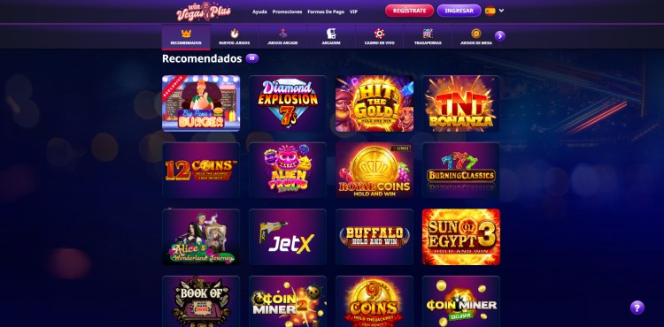 Juegos de casino Vegasplus